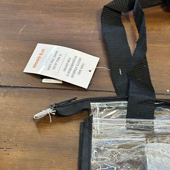 NFL Los Angeles Rams Clear Zippered Tote Bag 13x11 Stadiums Concerts Security - Picture 3 of 5